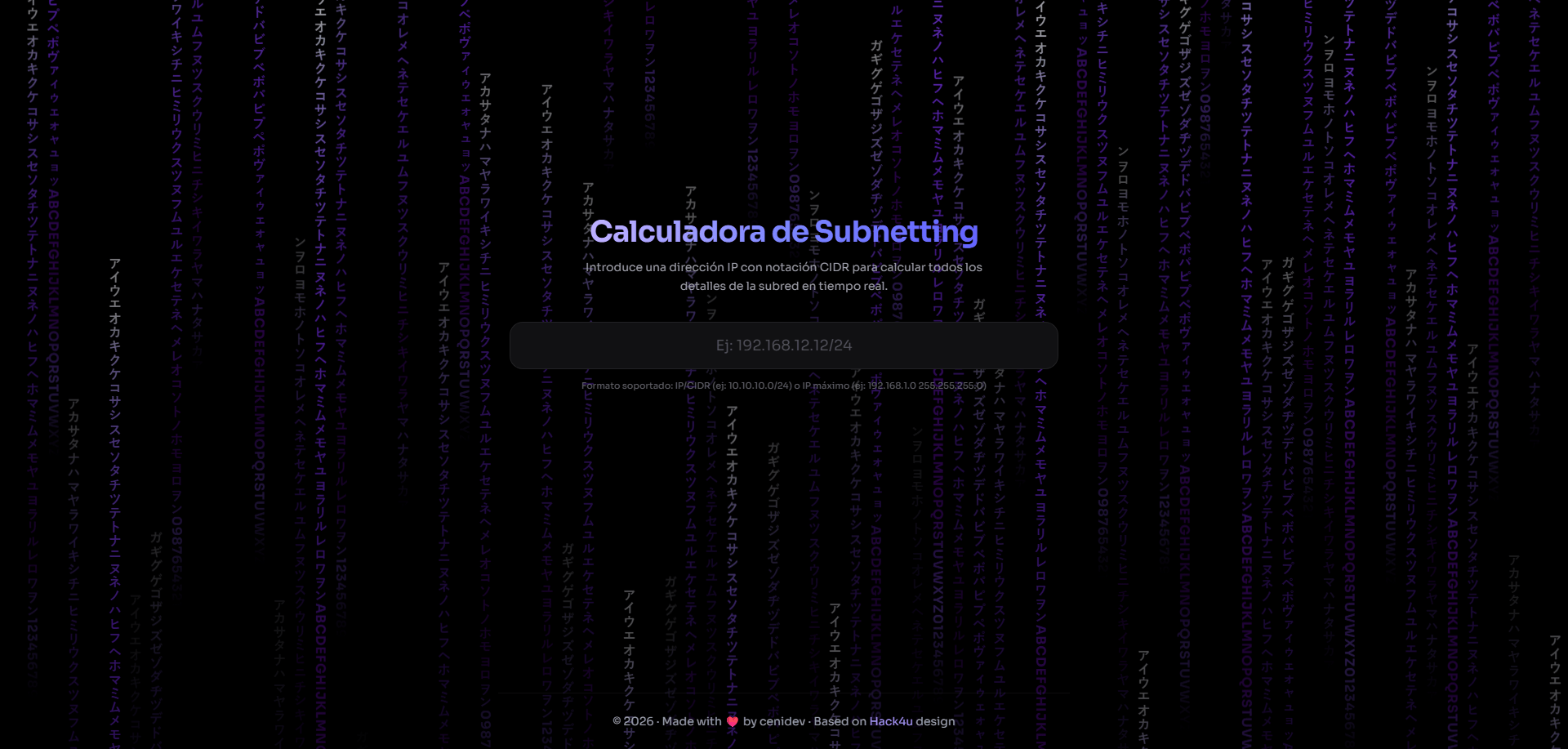 Subnetting Calculator